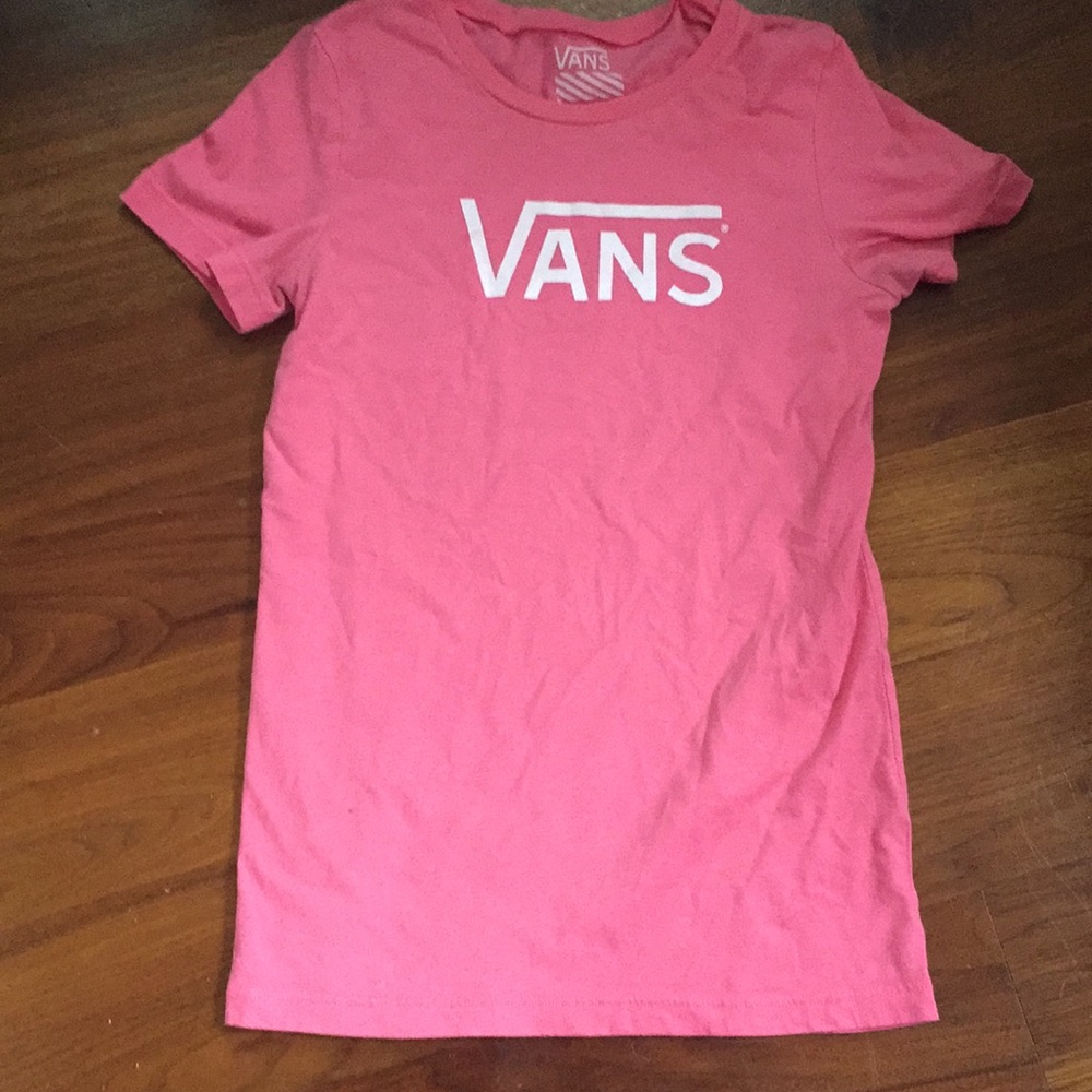 Vans pink t shirt